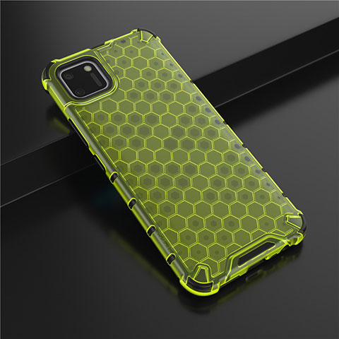 Coque Ultra Fine TPU Souple Housse Etui Transparente P01 pour Realme C11 Vert