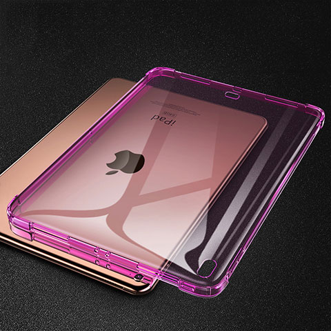 Coque Ultra Fine TPU Souple Housse Etui Transparente S01 pour Apple iPad Pro 11 (2018) Rose