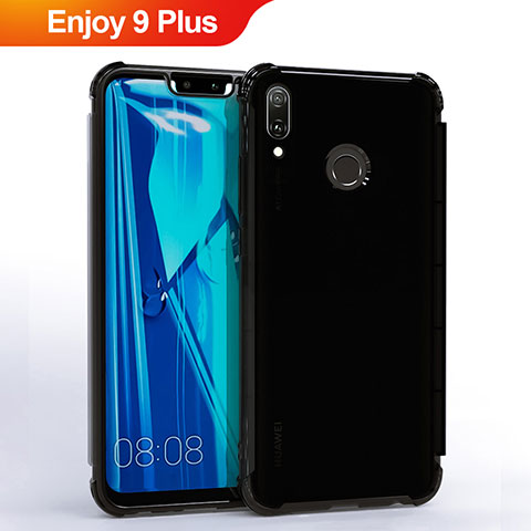 Coque Ultra Fine TPU Souple Housse Etui Transparente S01 pour Huawei Enjoy 9 Plus Noir