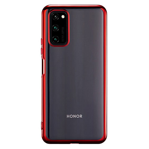 Coque Ultra Fine TPU Souple Housse Etui Transparente S01 pour Huawei Honor V30 5G Rouge