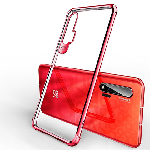 Coque Ultra Fine TPU Souple Housse Etui Transparente S01 pour Huawei Nova 6 5G Rouge