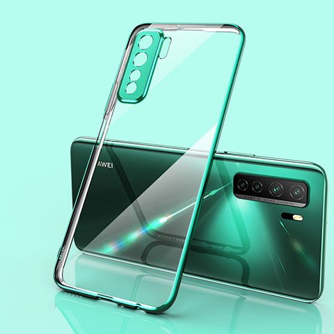 Coque Ultra Fine TPU Souple Housse Etui Transparente S01 pour Huawei Nova 7 SE 5G Vert