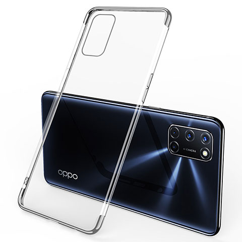 Coque Ultra Fine TPU Souple Housse Etui Transparente S01 pour Oppo A52 Argent