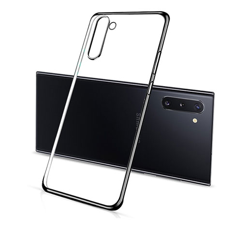 Coque Ultra Fine TPU Souple Housse Etui Transparente S01 pour Samsung Galaxy Note 10 Noir