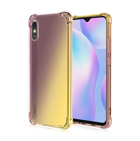 Coque Ultra Fine TPU Souple Housse Etui Transparente S01 pour Xiaomi Redmi 9AT Marron