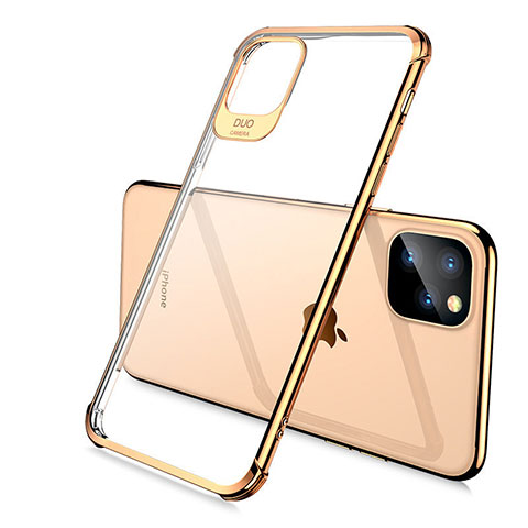 Coque Ultra Fine TPU Souple Housse Etui Transparente S02 pour Apple iPhone 11 Pro Or