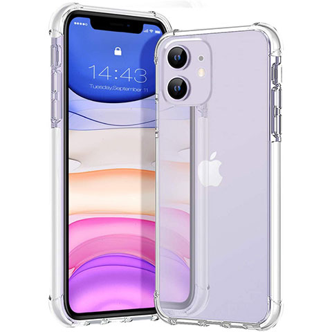 Coque Ultra Fine TPU Souple Housse Etui Transparente S02 pour Apple iPhone 12 Clair