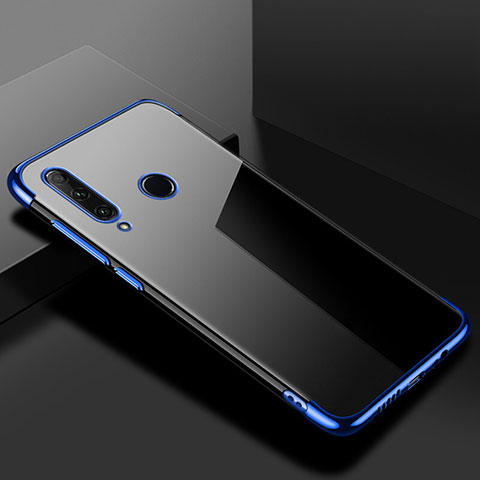 Coque Ultra Fine TPU Souple Housse Etui Transparente S02 pour Huawei Honor 20E Bleu