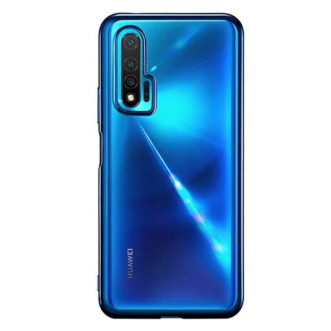 Coque Ultra Fine TPU Souple Housse Etui Transparente S02 pour Huawei Nova 6 Bleu