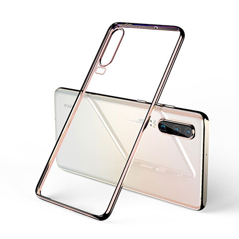 Coque Ultra Fine TPU Souple Housse Etui Transparente S02 pour Huawei P30 Or