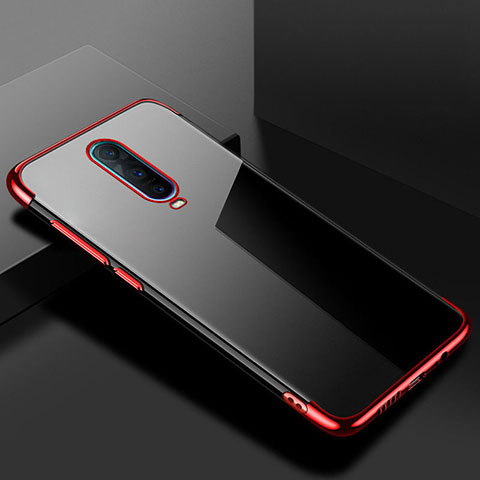 Coque Ultra Fine TPU Souple Housse Etui Transparente S02 pour Oppo R17 Pro Rouge