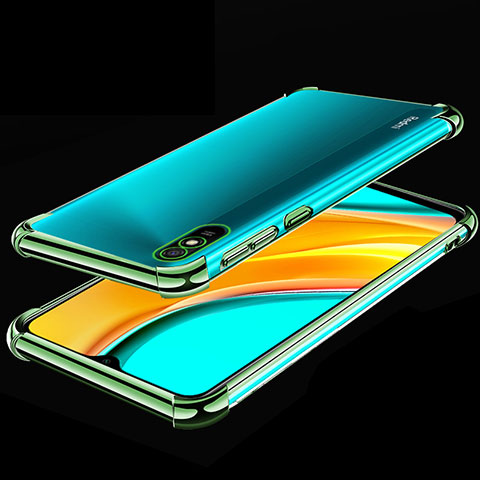 Coque Ultra Fine TPU Souple Housse Etui Transparente S02 pour Xiaomi Redmi 9A Vert