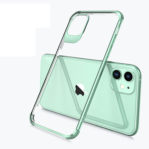 Coque Ultra Fine TPU Souple Housse Etui Transparente S03 pour Apple iPhone 11 Vert