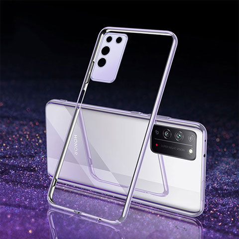 Coque Ultra Fine TPU Souple Housse Etui Transparente S03 pour Huawei Honor X10 5G Argent