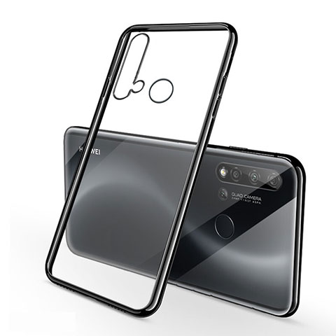 Coque Ultra Fine TPU Souple Housse Etui Transparente S03 pour Huawei Nova 5i Noir