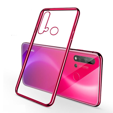 Coque Ultra Fine TPU Souple Housse Etui Transparente S03 pour Huawei Nova 5i Rouge