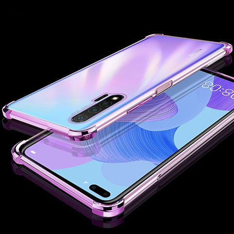 Coque Ultra Fine TPU Souple Housse Etui Transparente S03 pour Huawei Nova 6 5G Violet