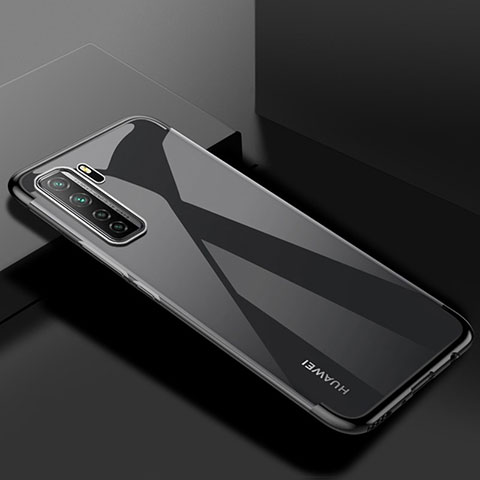Coque Ultra Fine TPU Souple Housse Etui Transparente S03 pour Huawei Nova 7 SE 5G Noir