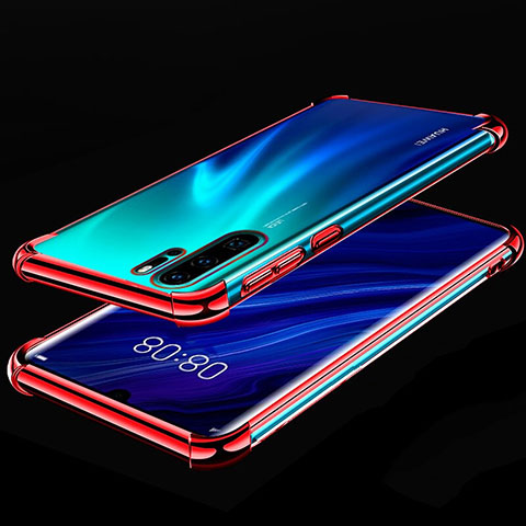 Coque Ultra Fine TPU Souple Housse Etui Transparente S03 pour Huawei P30 Pro New Edition Rouge