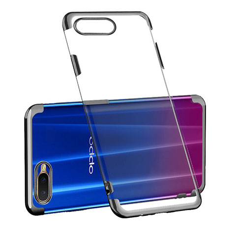 Coque Ultra Fine TPU Souple Housse Etui Transparente S03 pour Oppo K1 Noir