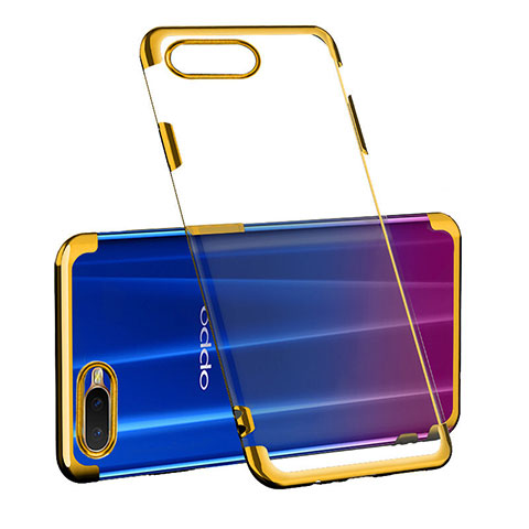 Coque Ultra Fine TPU Souple Housse Etui Transparente S03 pour Oppo R17 Neo Or