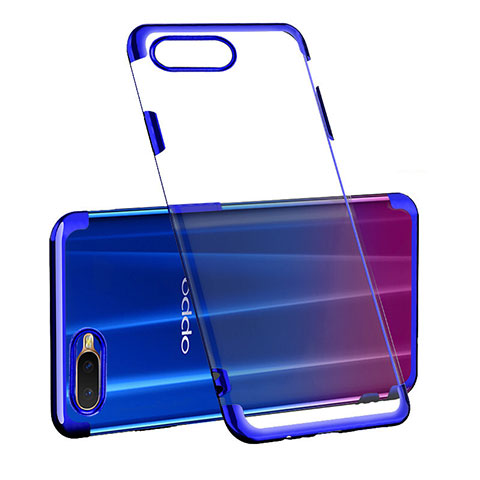 Coque Ultra Fine TPU Souple Housse Etui Transparente S03 pour Oppo RX17 Neo Bleu