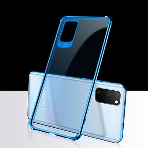 Coque Ultra Fine TPU Souple Housse Etui Transparente S03 pour Samsung Galaxy S20 Plus 5G Bleu