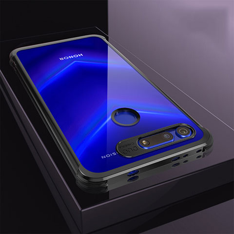 Coque Ultra Fine TPU Souple Housse Etui Transparente S04 pour Huawei Honor View 20 Noir