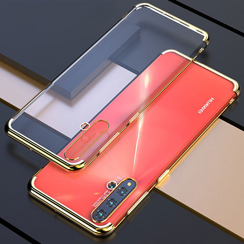 Coque Ultra Fine TPU Souple Housse Etui Transparente S04 pour Huawei Nova 5 Or