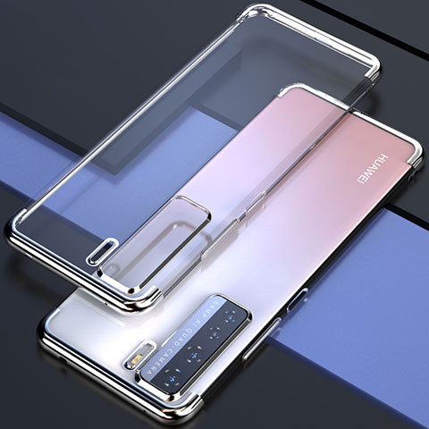 Coque Ultra Fine TPU Souple Housse Etui Transparente S04 pour Huawei Nova 7 SE 5G Argent