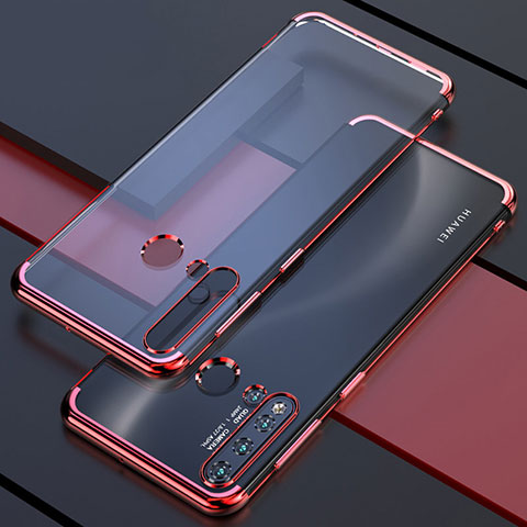 Coque Ultra Fine TPU Souple Housse Etui Transparente S04 pour Huawei P20 Lite (2019) Rouge