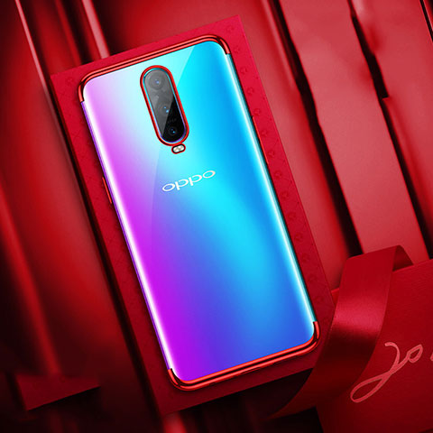 Coque Ultra Fine TPU Souple Housse Etui Transparente S04 pour Oppo R17 Pro Rouge