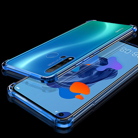 Coque Ultra Fine TPU Souple Housse Etui Transparente S05 pour Huawei P20 Lite (2019) Bleu