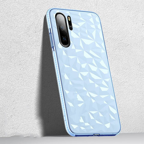 Coque Ultra Fine TPU Souple Housse Etui Transparente S05 pour Huawei P30 Pro Bleu Ciel