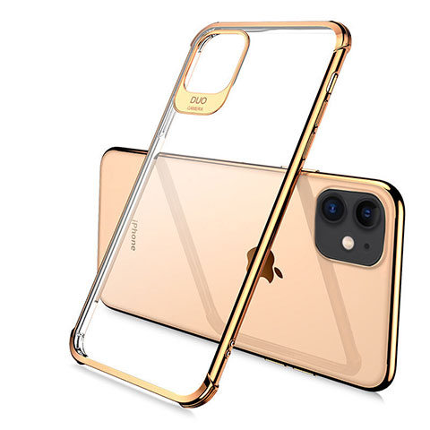 Coque Ultra Fine TPU Souple Housse Etui Transparente S06 pour Apple iPhone 11 Pro Or