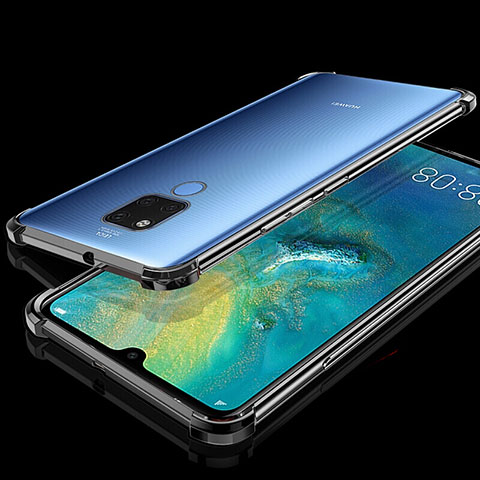 Coque Ultra Fine TPU Souple Housse Etui Transparente S07 pour Huawei Mate 20 X 5G Noir