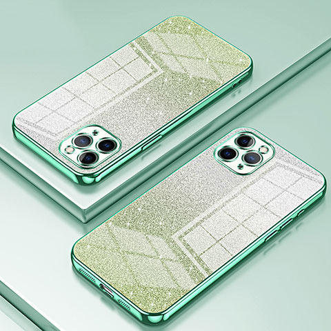 Coque Ultra Fine TPU Souple Housse Etui Transparente SY1 pour Apple iPhone 11 Pro Max Vert