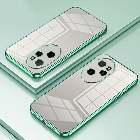 Coque Ultra Fine TPU Souple Housse Etui Transparente SY1 pour Huawei Honor 100 Pro 5G Vert