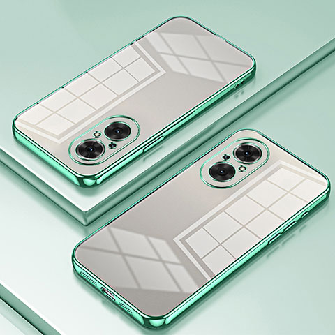 Coque Ultra Fine TPU Souple Housse Etui Transparente SY1 pour Huawei Honor 50 SE 5G Vert