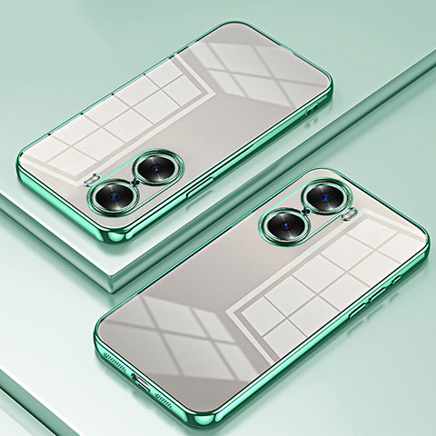 Coque Ultra Fine TPU Souple Housse Etui Transparente SY1 pour Huawei Honor 60 5G Vert