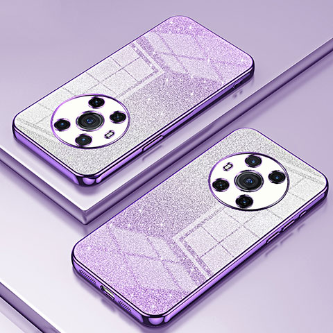 Coque Ultra Fine TPU Souple Housse Etui Transparente SY1 pour Huawei Honor Magic3 5G Violet