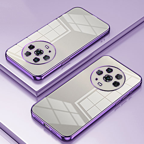 Coque Ultra Fine TPU Souple Housse Etui Transparente SY1 pour Huawei Honor Magic4 5G Violet