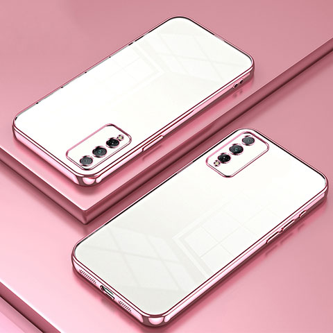 Coque Ultra Fine TPU Souple Housse Etui Transparente SY1 pour Huawei Honor Play4T Pro Or Rose