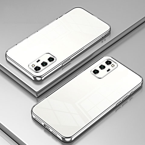 Coque Ultra Fine TPU Souple Housse Etui Transparente SY1 pour Huawei Honor V30 Pro 5G Argent