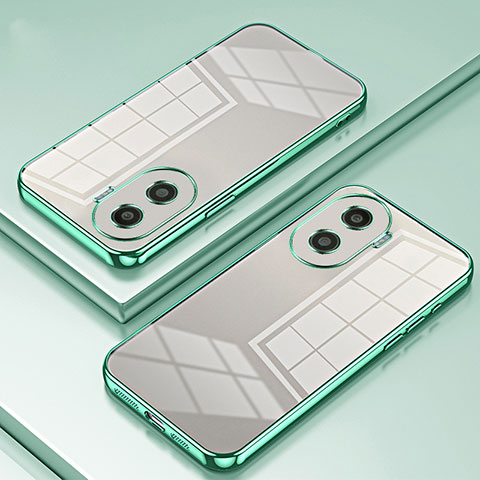 Coque Ultra Fine TPU Souple Housse Etui Transparente SY1 pour Huawei Honor X40i 5G Vert