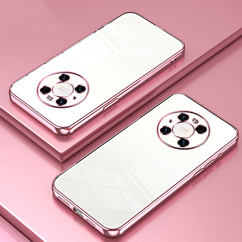 Coque Ultra Fine TPU Souple Housse Etui Transparente SY1 pour Huawei Mate 40 Pro Or Rose