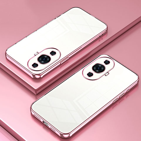 Coque Ultra Fine TPU Souple Housse Etui Transparente SY1 pour Huawei Nova 11 Or Rose