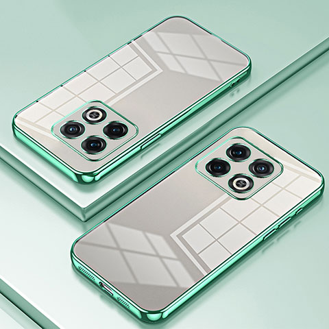 Coque Ultra Fine TPU Souple Housse Etui Transparente SY1 pour OnePlus 10 Pro 5G Vert