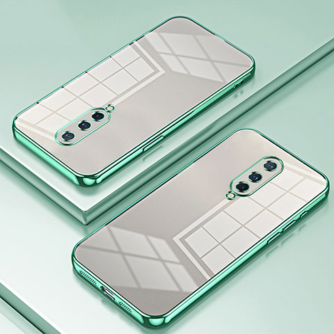 Coque Ultra Fine TPU Souple Housse Etui Transparente SY1 pour OnePlus 8 Vert