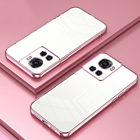 Coque Ultra Fine TPU Souple Housse Etui Transparente SY1 pour OnePlus Ace 5G Or Rose